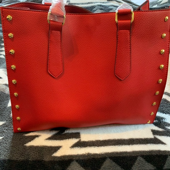 🆕Elizabeth Arden Gold Studded SnapClosure Tote - Picture 2 of 8